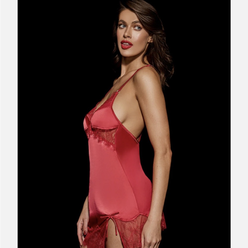 NWT Honey Birdette Amy Red Chemise Size Small